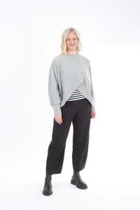 Latest: Cross Over Jumper - Grey