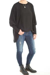Merino Magic: Cardi Merino- Black - Pre-Order