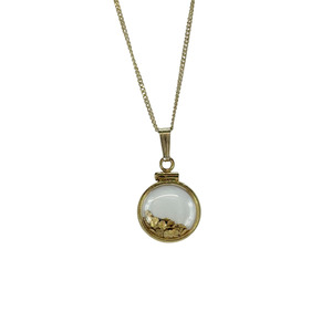 Gold Bezels: Medium Yellow Gold-filled Plain Bezel Pendant