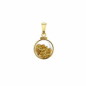 Large 14ct Gold Bezel Pendant
