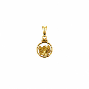 Medium 14ct Gold Bezel Pendant