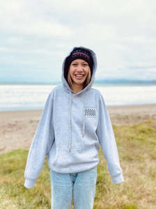 Products: Wai-Tai Grey Marle Kaitiaki Hoodie
