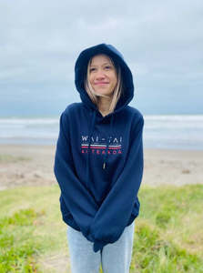 Hoodies: Wai-Tai Navy Taniwha Hoodie
