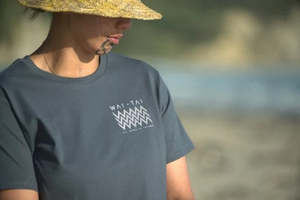 Wai-Tai Womens Ika Tee Petrol Blue - was $60