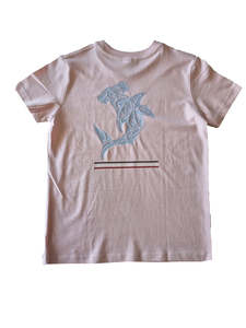 Kids Tees: Wai-Tai Kids Pink Mangopare Tee