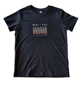Kids Tees: Wai-Tai Kids Black Tohu Tee