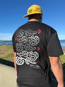 Products: Wai-Tai Nanekoti Unisex Tee - Mokoira Makaurangi Series