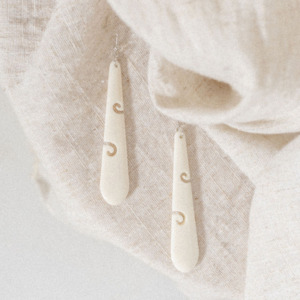 Earrings: Bone Drop Earrings