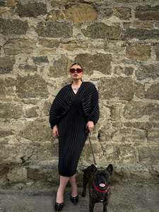 Sale: Haeata Pleated Dress | Black [Final Sale]