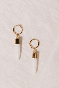 Earrings: Resin Rei Niho Huggies