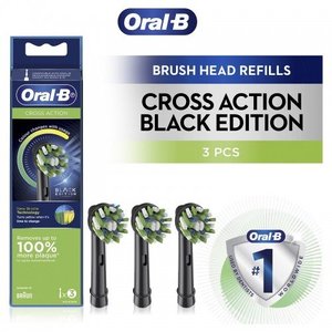 Products: Oral-B Cross Action Black Replacement Brush Waiata Shores Dental