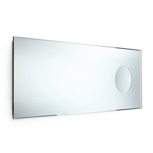 Lineabeta Bathroom Mirror with Magnifying Insert, 44x110cm - Speci Series