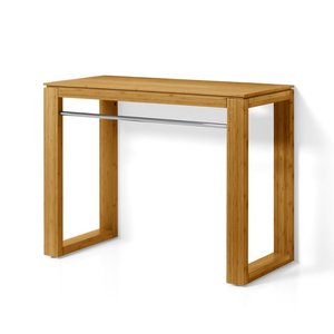 Wood: Lineabeta Bathroom 100cm Washtable, Natural Wood & Chrome