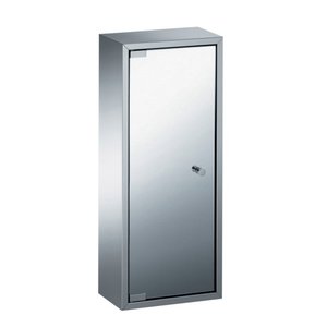 Lineabeta Stainless Steel Bathroom Cabinet, Mirror Door, 60x25cm