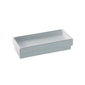 Soap Holders: Lineabeta Ceramic Tray 20cm - Skuara Series