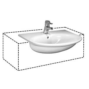 Washbasins: Laufen Sem-Recessed Basin 60cm - Gallery Series