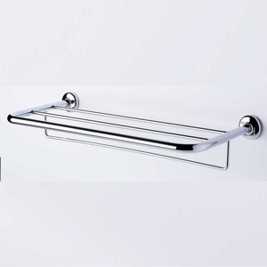 Geesa Towel Shelf with Rail - Hotel Series