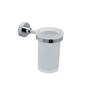 Tumbler Holders: Lineabeta Lineabeta Satin Glass Tumbler and Holder - Baketo Series
