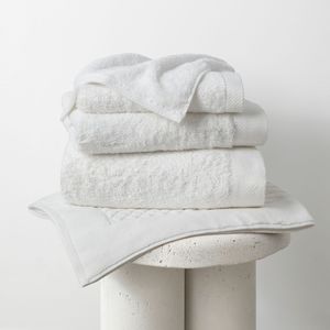Towels: Baksana Bamboo Towels White