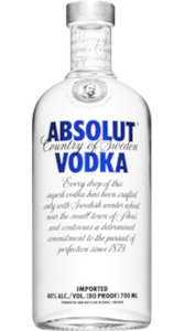Absolut vodka 1L
