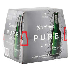 Beer Cider: Steinlager Pure light dozen