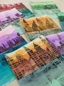 Products: Tuesday School Holiday Program Soft Pastel Art & Foam Print Making