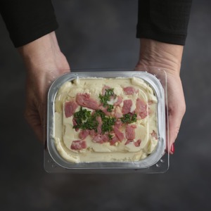 Products: Corned Beef with Mustard Sauce, Creamy Mashed Potato and Buttery Cabbage. - Waipawa Butchery
