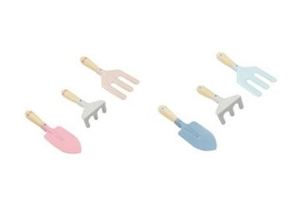 Garden Tools 3pce Wooden WDGT