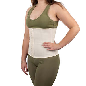 Waist Trainer: Latex Trainer - Nude