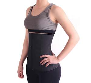 Waist Trainer: Latex Trainer Zip Up