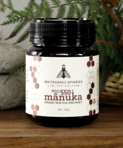 Manuka: 550+MGO Certified Organic Raw Manuka Honey