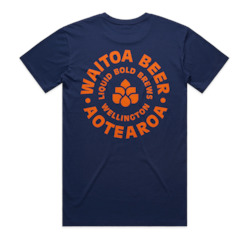 Merch: Waitoa Badge Tee â Mens, Cobalt