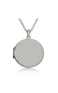 Products: Sterling silver round locket from Walker and Hall Jeweller - Walker & Hall
