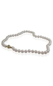 Akoya pearl necklace with 9ct yellow gold clasp from Walker and Hall Jeweller - &hellip;