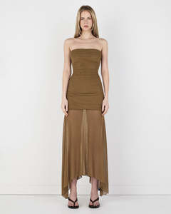 Zella Midi Dress - Khaki