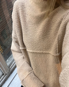 Boucle Knit Jumper - Coconut