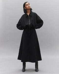 Womens Jackets Coats: Gina Oversized Bomber Jacket - Shadow