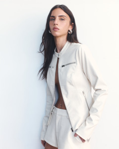Tari Moto Jacket - Cream