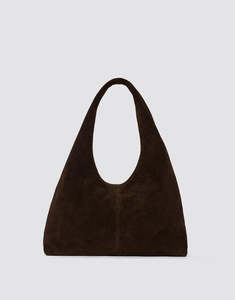 Womens Bags Wallets: Luna Bag - Chocolate Suede