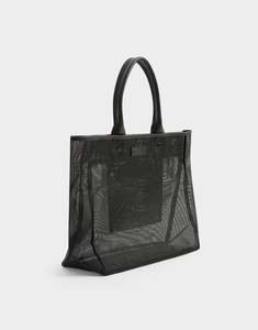Womens Bags Wallets: Onda Mesh Tote Bag - Black