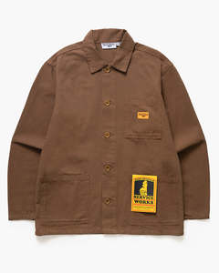 Mens Shirts: Canvas Chore Shirt - Bark