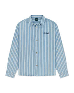 Crop Long Sleeve Shirt - Blue