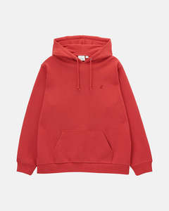 Mens Hoodies Sweats Knitwear: One Point Hoodie - Crimson Red