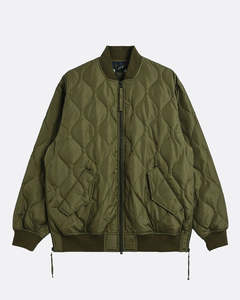 Mens Jackets Coats: Military MA-1 Type Down Jacket - D.Olive