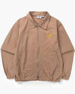 Mens Jackets Coats: Twill Work Jacket - Mushroom
