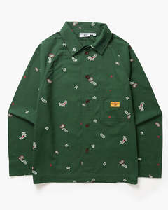 Mens Jackets Coats: Paisley Front of House Jacket - Forest
