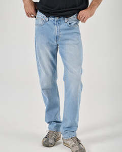 Mens Jeans: Bronco Stone Blue Denim Jeans - Stone Blue