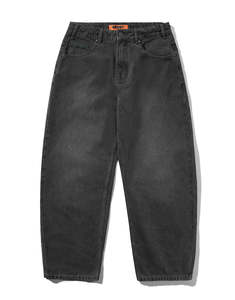 Mens Jeans: Garage Denim Jeans - Faded Black
