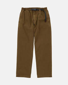 Mens Pants: Straight Fit Pants - Bark Pigment