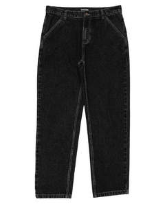 Mens Pants: Workers Club Straight Leg Jean - Washed Black